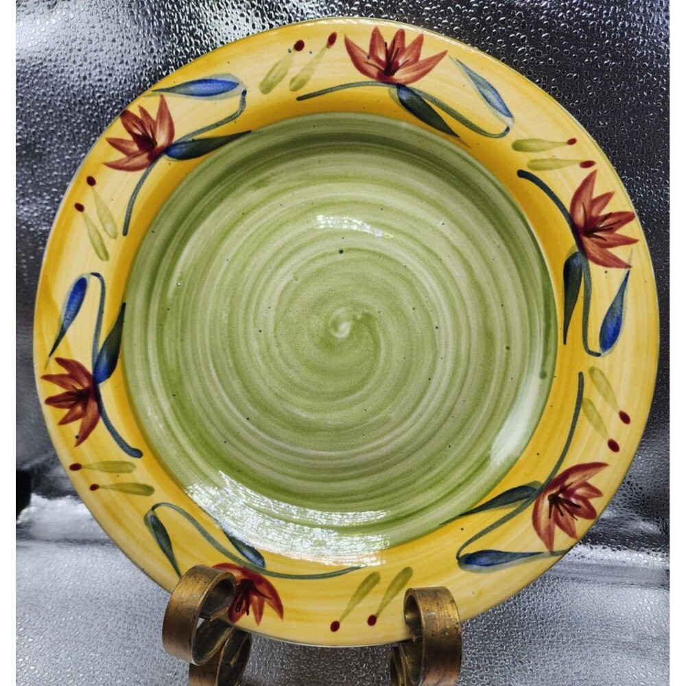 Pier 1 Imports Handpainted Stoneware "Elizabeth" Dinner Plate (READ!!!)